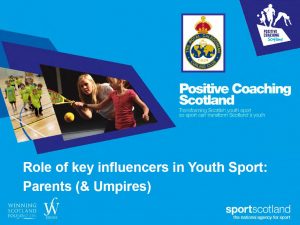 Role of sporting parent