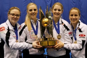 Switzerland: skip Alina Paetz, third Nadine Lehmann, second player Marisa Winkelhausen, lead Nicole Schwaegli