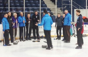 Hammy and Ross on ice