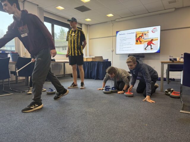 Floor Curling Fun
